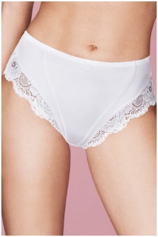 Panties "High-waist" with cover stitches. Classic.